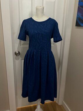 LuLaRoe Amelia Dress Royal Blue - L (new)